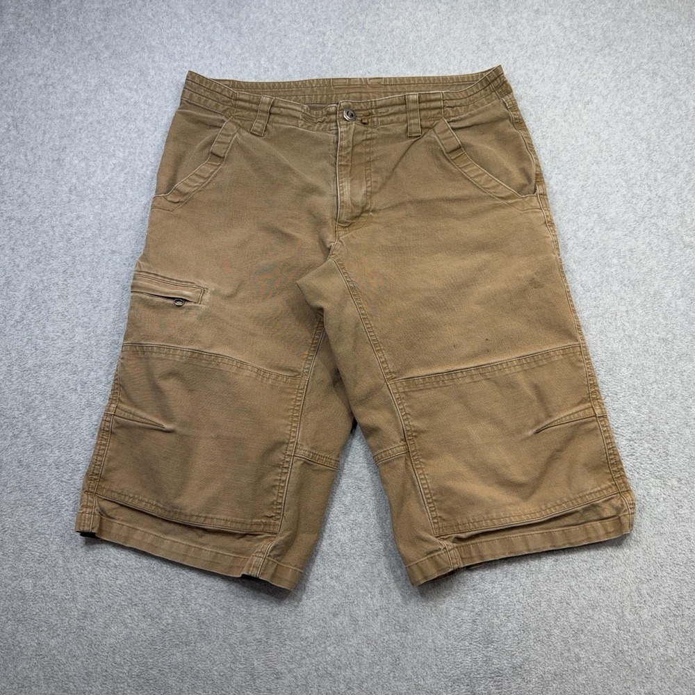 Patagonia Retro Grade Shorts Mens Medium Brown Organic Cotton Canvas 15 Inch